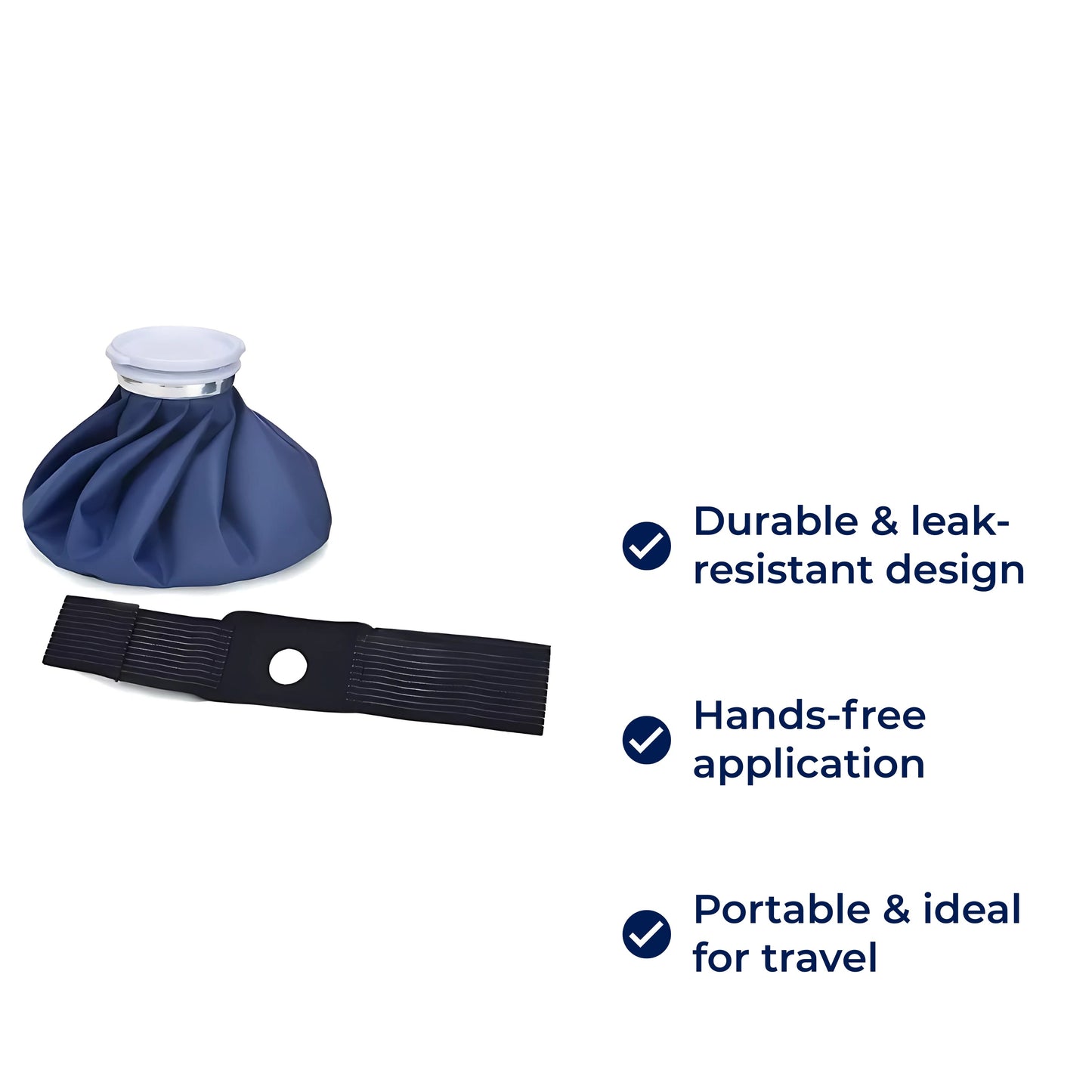 Reusable Hot and Cold Gel Pack with Moldable Design and Insulated Cover