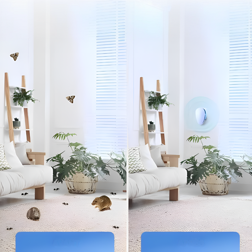 Plug In Pest Repeller with Triple Wave Technology and Multi-Pest Coverage
