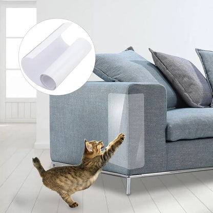 Clear Adhesive Furniture Protector Sheet for Cat Scratching, 17.7 x 11.8 Inches