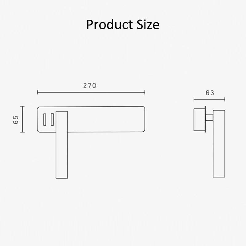 LED Reading Wall Light, Rotatable Bed Lamp