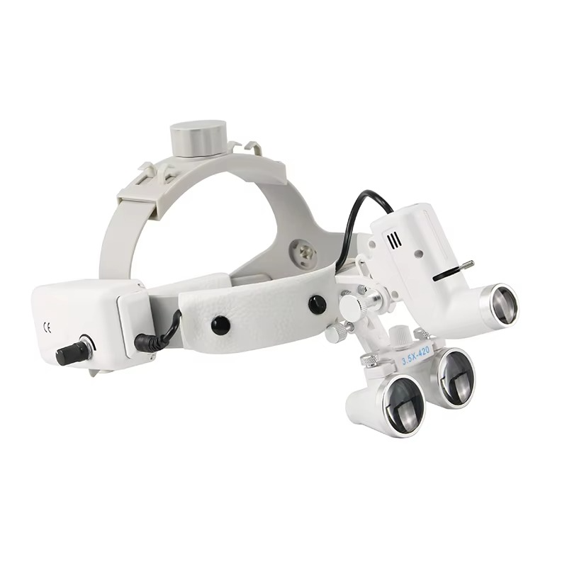 Medical Headlamp with 3.5X Magnifying Loupes and 5W LED, Adjustable Brightness