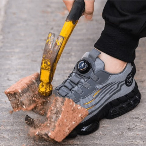 Mens Work Shoes Orthopedic Support, Non Slip Grip