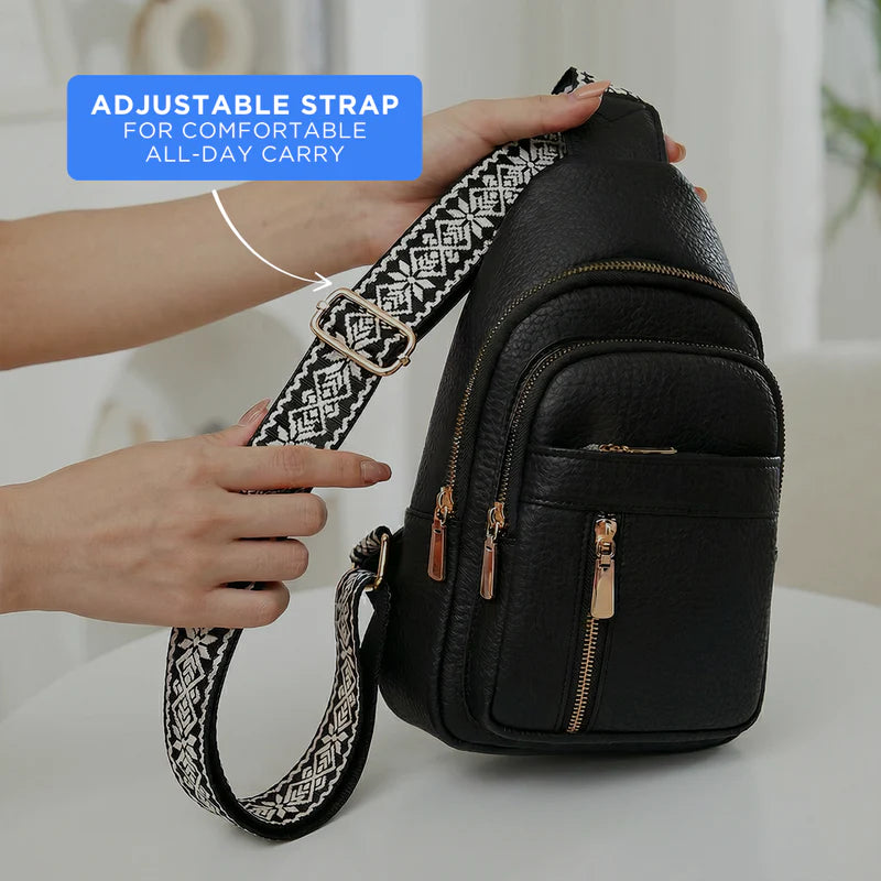 Crossbody Bag with Anti-Theft Design and Adjustable Shoulder Strap