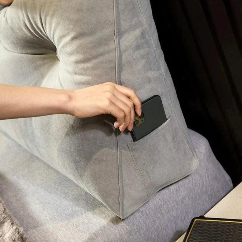 Headboard Support Pillow, Ergonomic Back Cushion for Bed