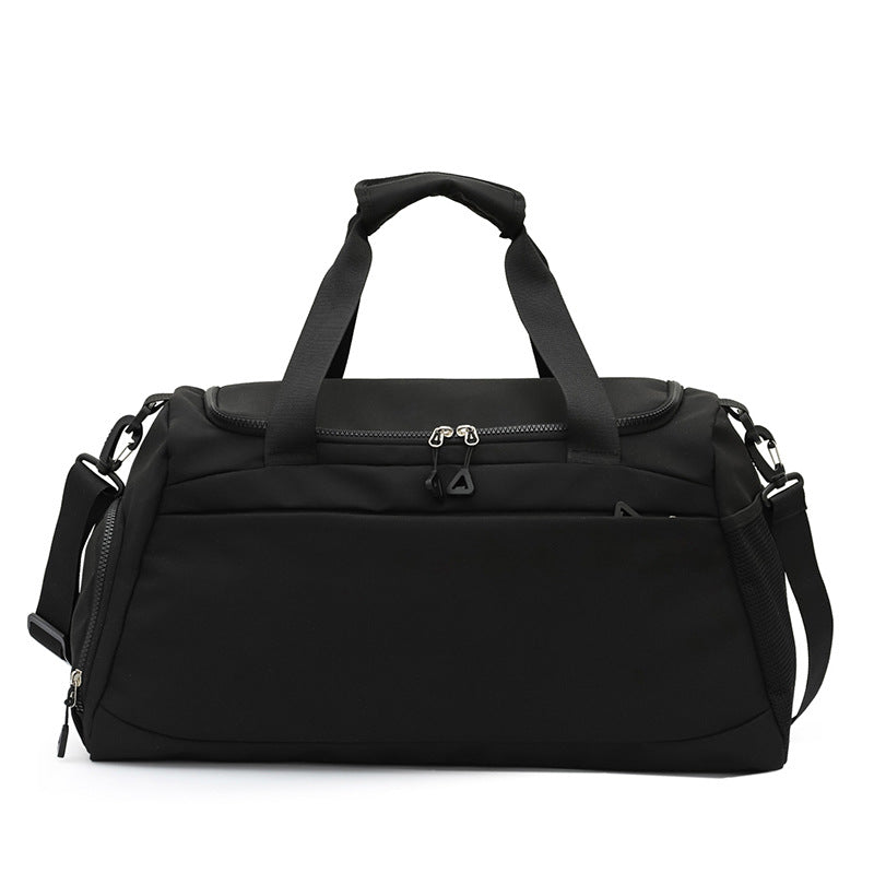 Large Weather Resistant Travel Duffel Bag with Padded Handles and Removable Strap for Workouts