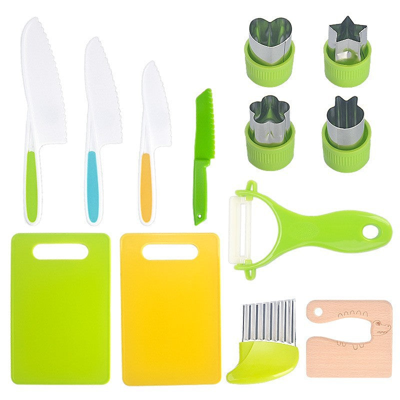 Child Sized Cooking Tool Set with Rounded Edges