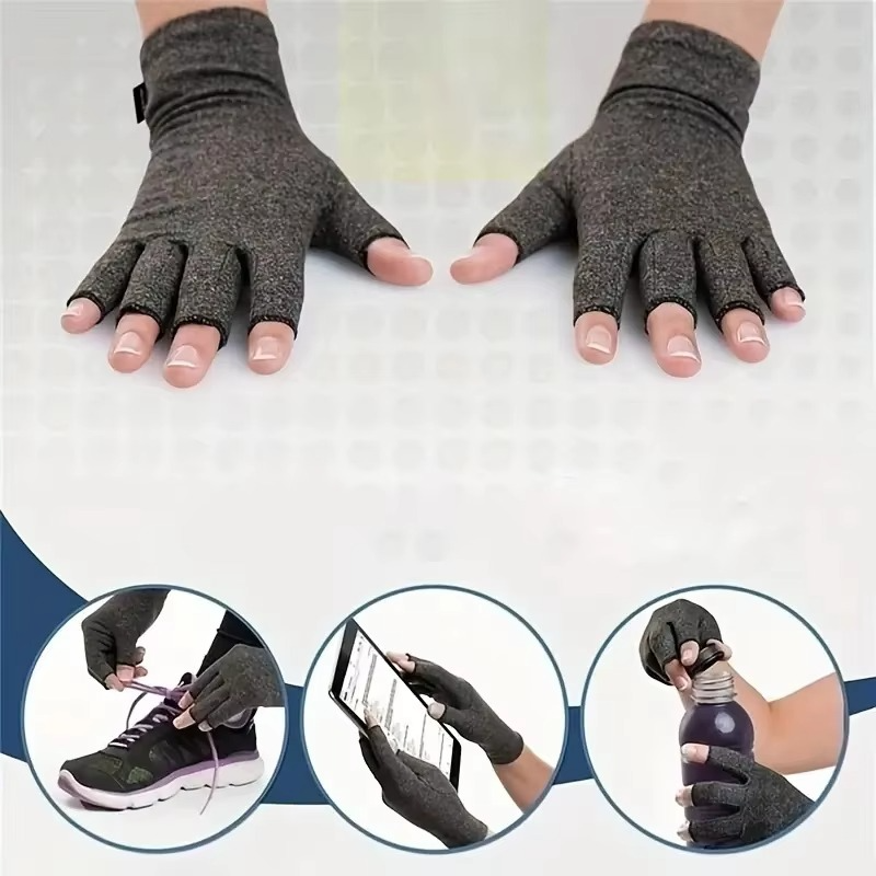 Cycling Gloves with Half Finger Fit and Breathable Anti Slip Padding
