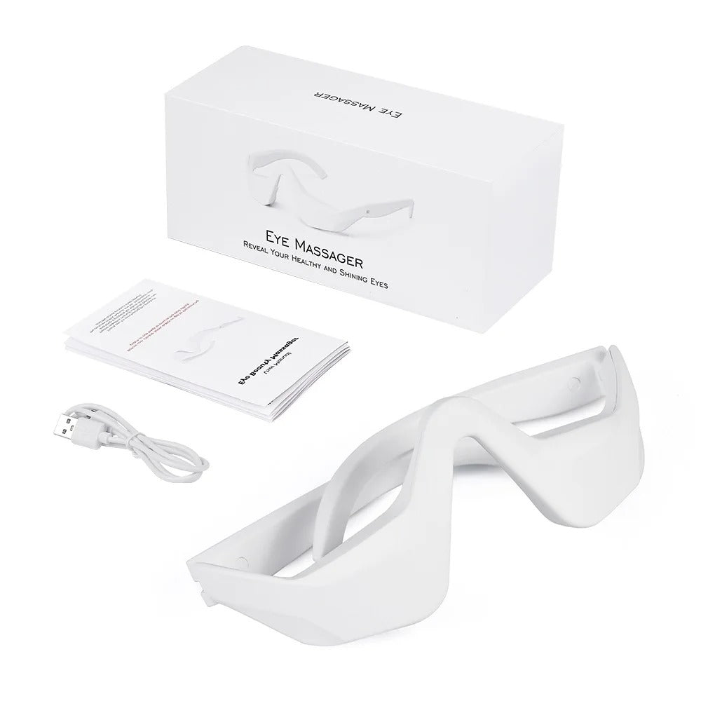 Wearable Eye Massager with Red Light and Four Massage Modes
