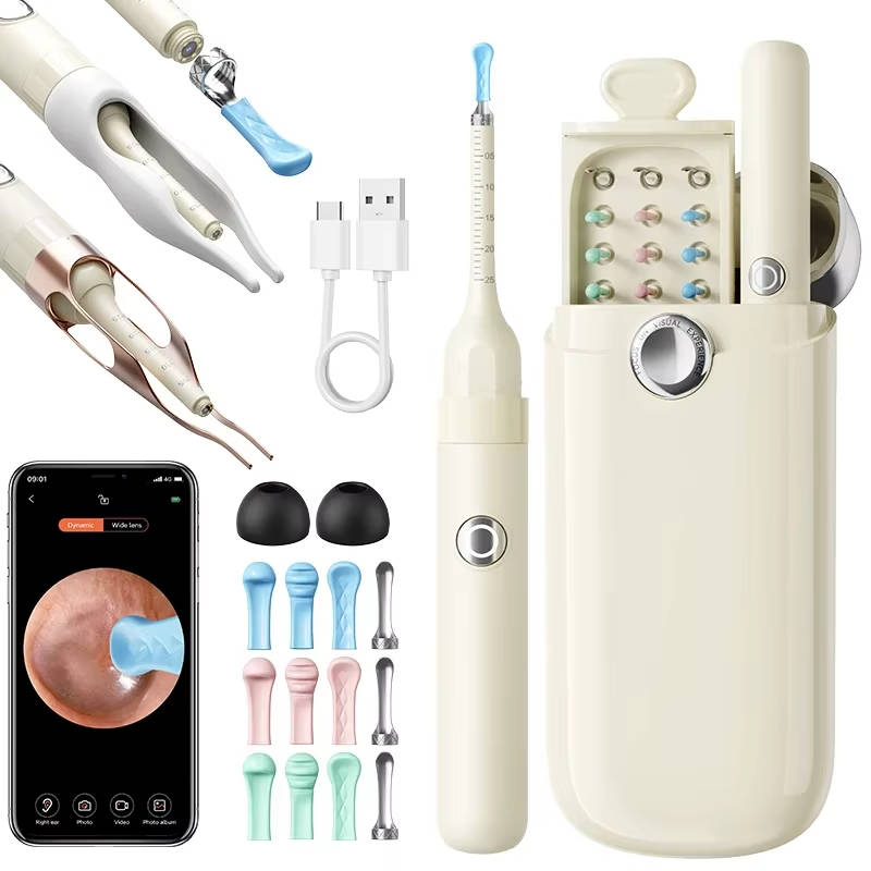 Visual Ear Cleaning Tool with HD Camera Video and Storage Case