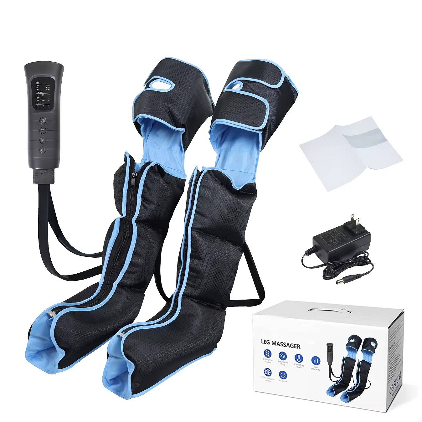 Wireless Air Compression Recovery Boots Support with 8 Chamber Leg Massage