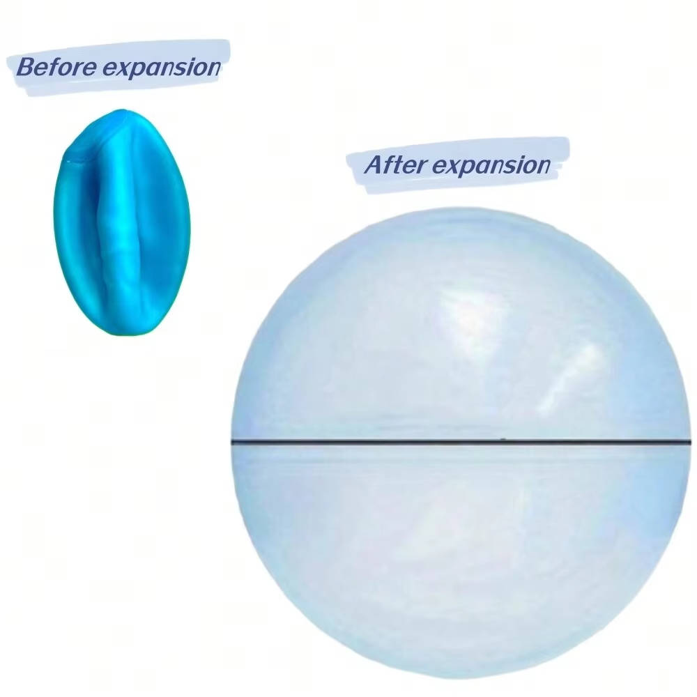 Transparent Inflatable Balloon Ball Set with Air and Water Filling, 3 Pack
