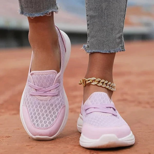Orthopedic Mesh Shoes with Memory Foam Footbed and Arch Support, Slip Resistant