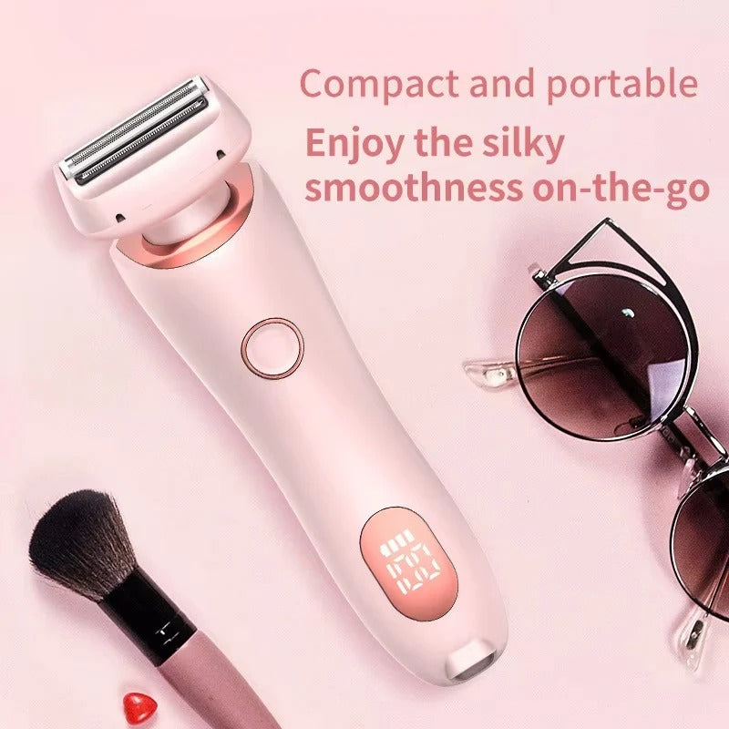 Rechargeable 2-in-1 Shaver - Bikini and Body Groomer for Women