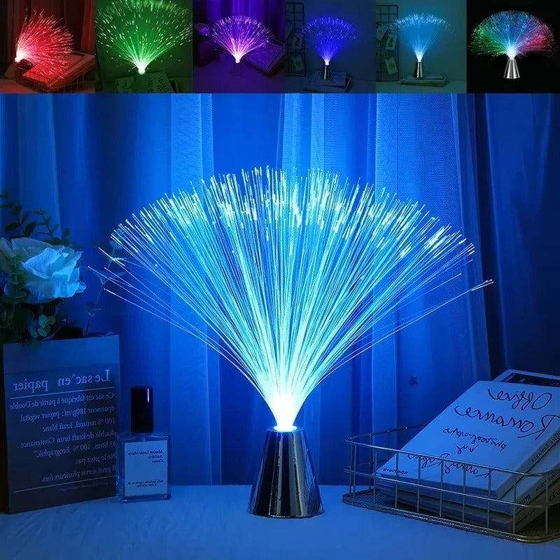 Fiber Optic Starlight Mood Lamp with Multicolor LED Glow