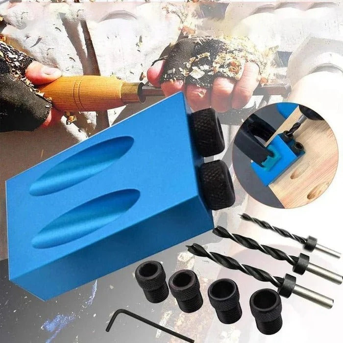 Precision Angled Drilling Guide for Woodworking Projects