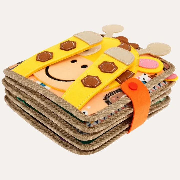 Activity Book with Textures Shapes and Carry Handle for Kids