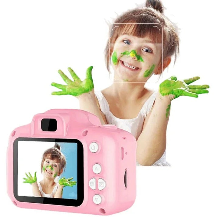 Portable Kids Camera with 1080P Video Dual Lens and Rechargeable Battery