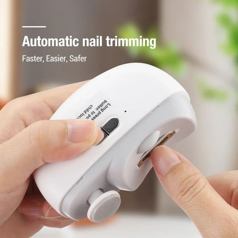 Battery Powered Nail File and Buffer with Rotating Grinding Head for Smooth Nail Care