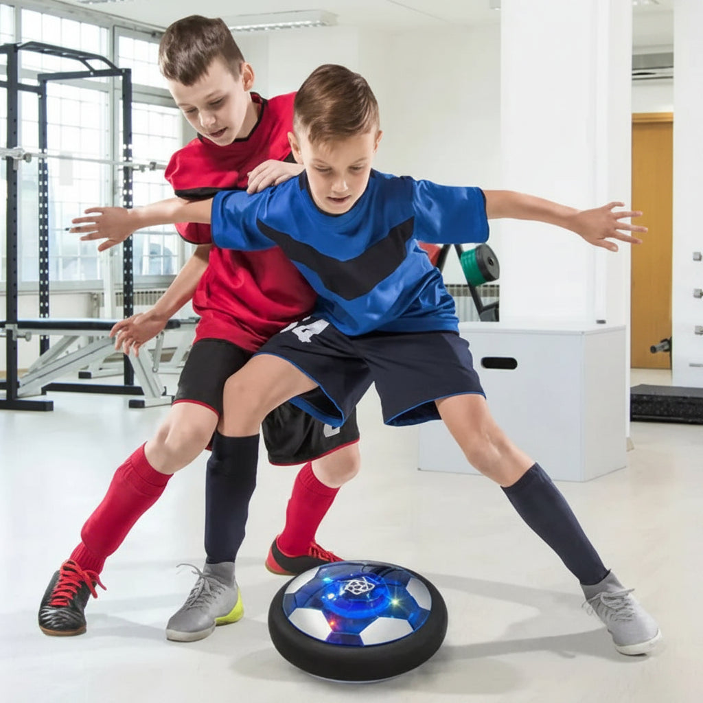 Hovering Football Toy with LED Lights and Rechargeable Battery for Kids