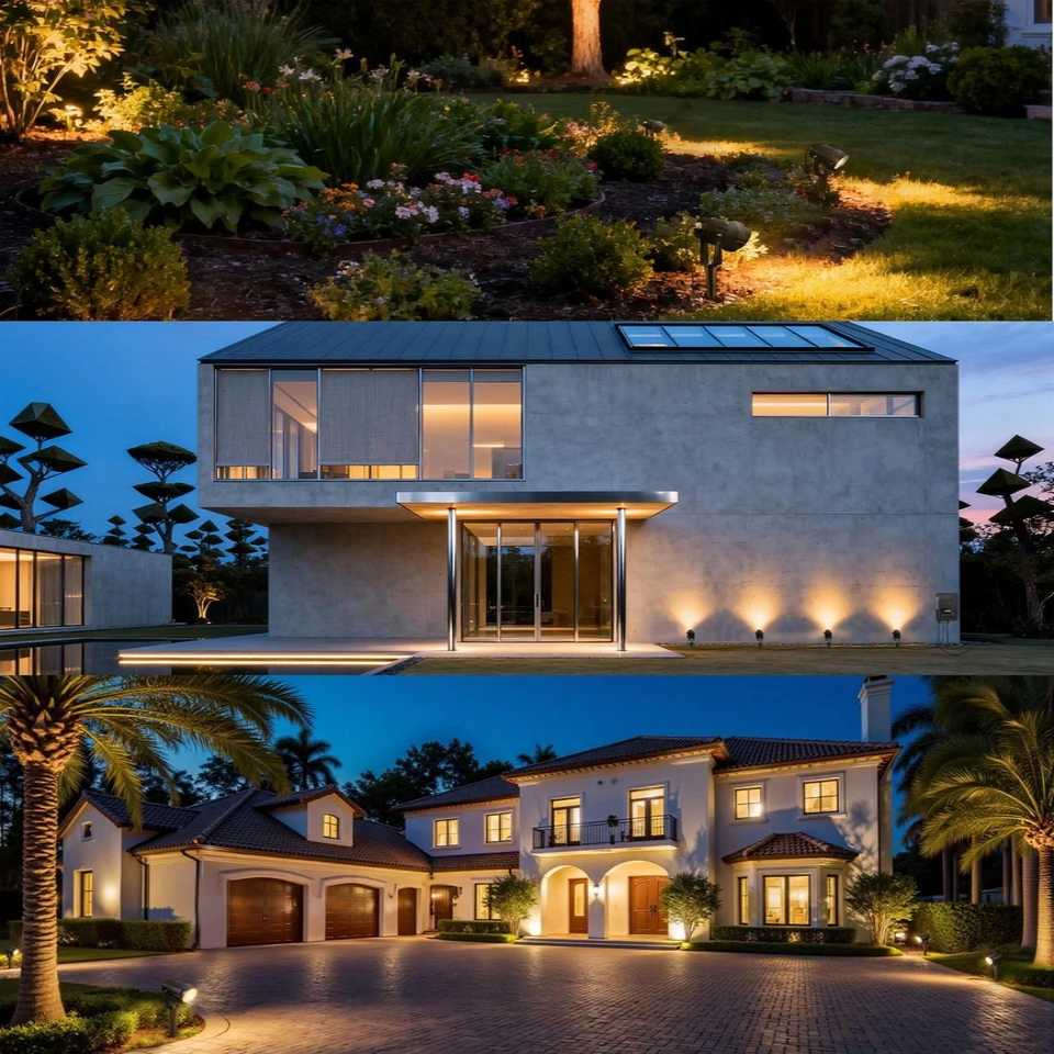 10Pcs LED Low Voltage 12V 5W Landscape Light 3000K Garden Outdoor Spotlight IP65 allveramart