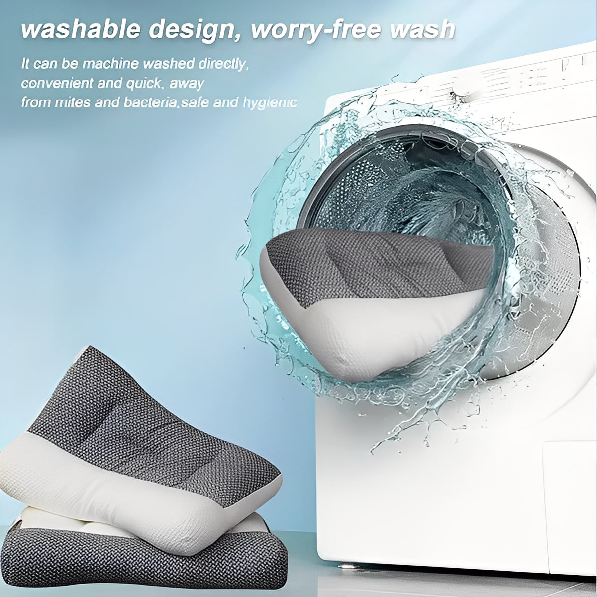 Convertible Neck Pillow, Contour and Neck Roll Design