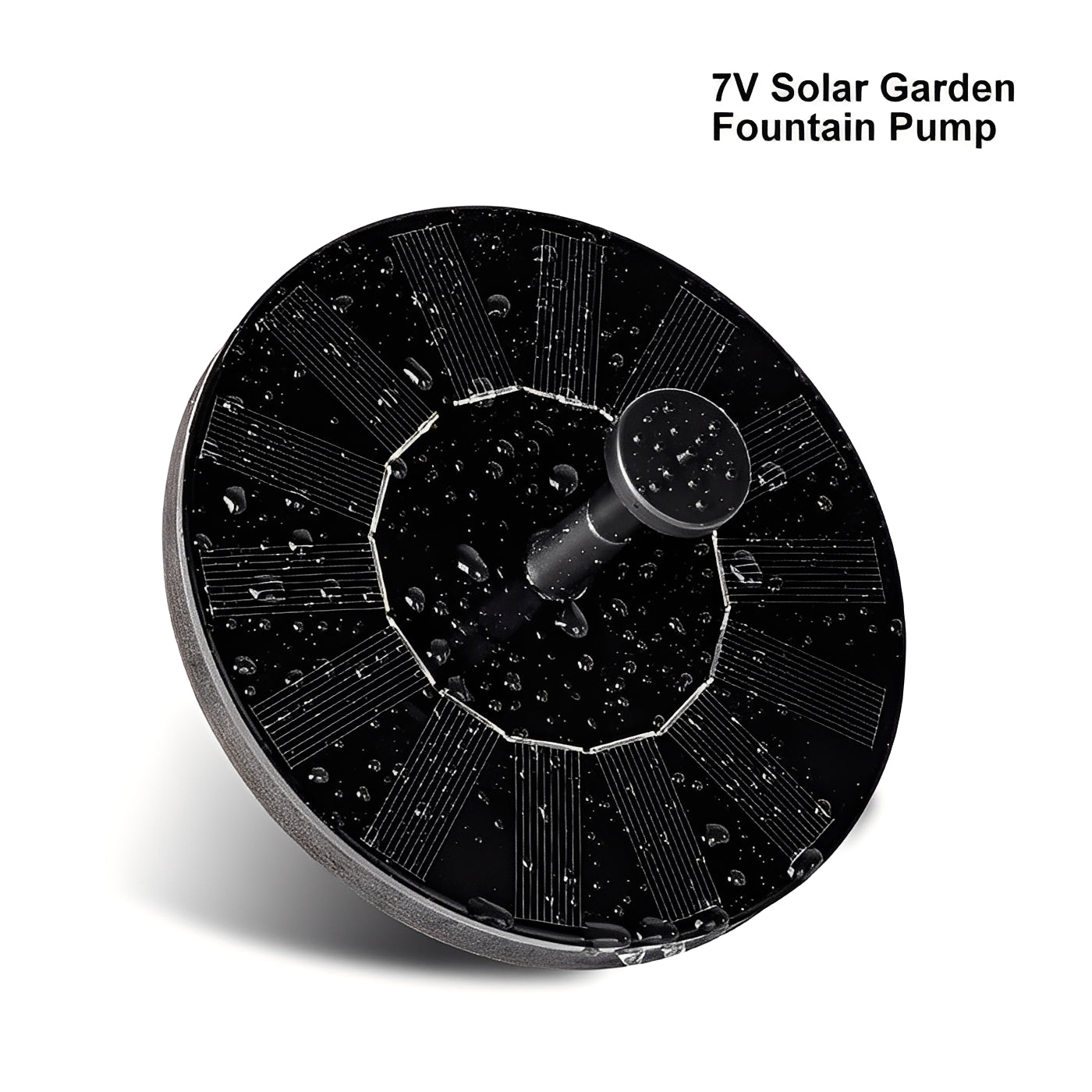 Floating Solar Fountain Pump with Multiple Spray Heads for Birdbaths and Ponds