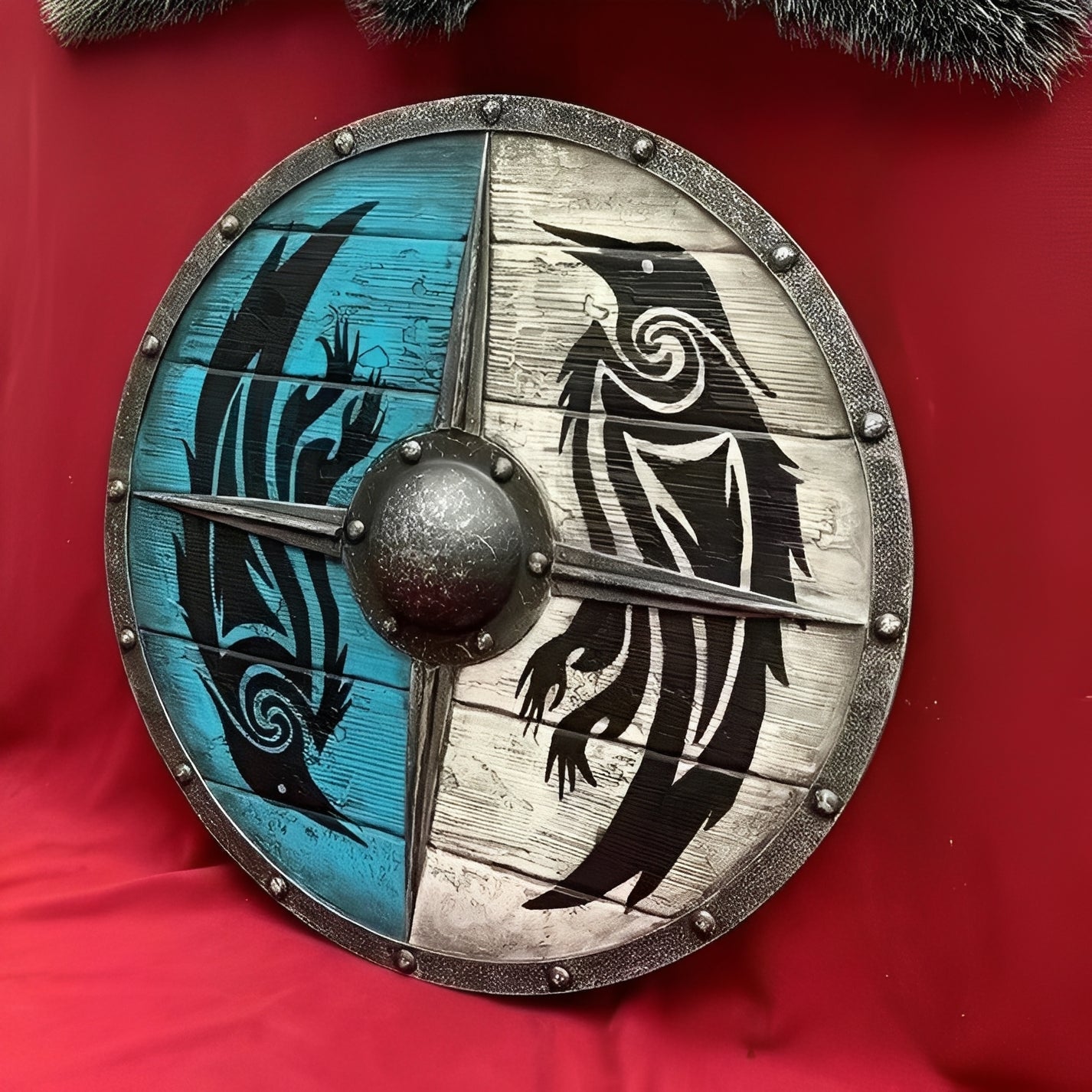 Custom Corvid Armament and Personalized Viking Shield