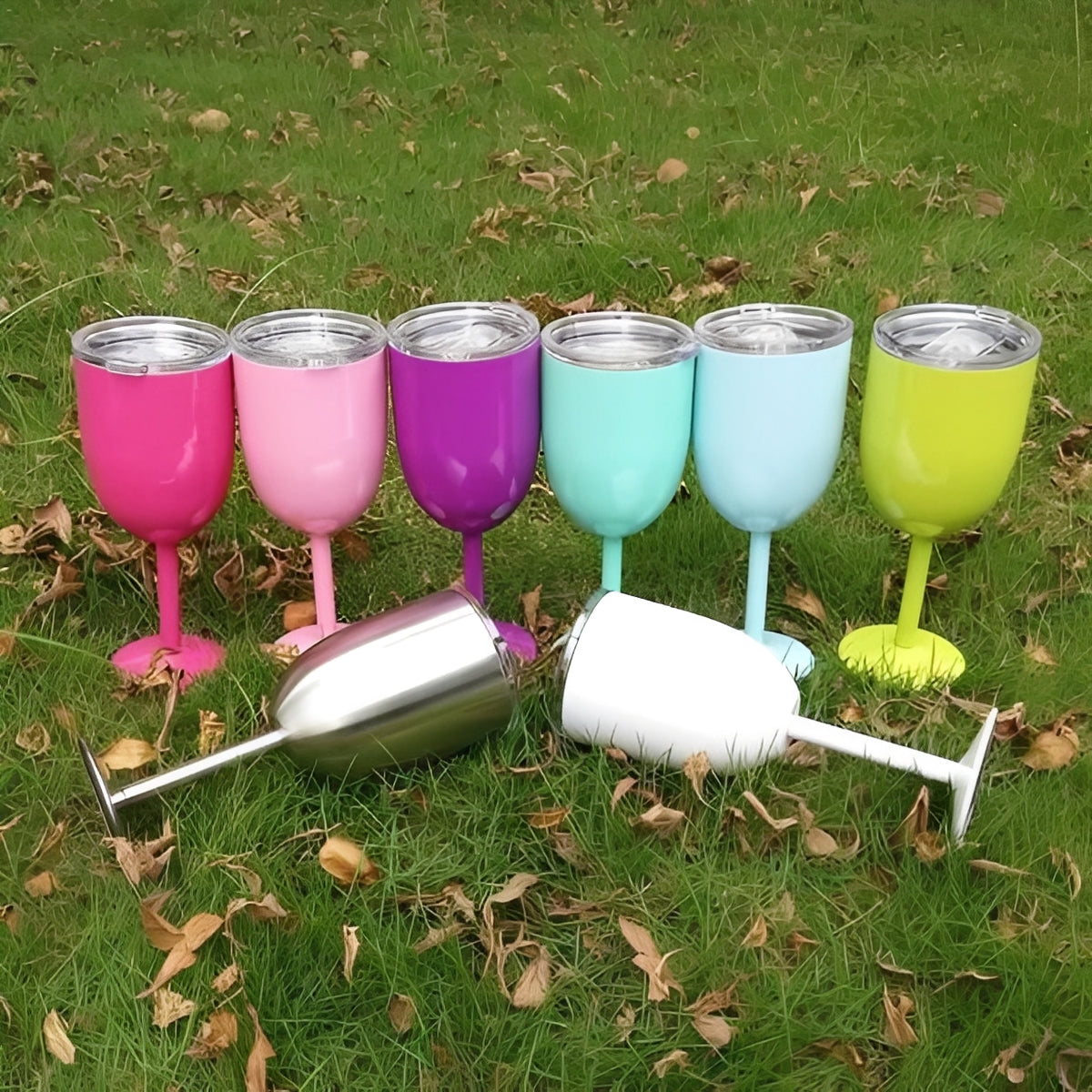 Stainless Steel Insulated Wine Tumbler with Lid
