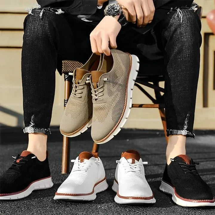 Breathable Urban Walking Shoes with Cushioned Sole