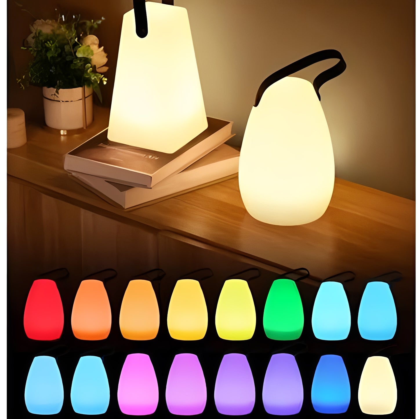 Waterproof Cordless LED Lamp for Tabletop Use
