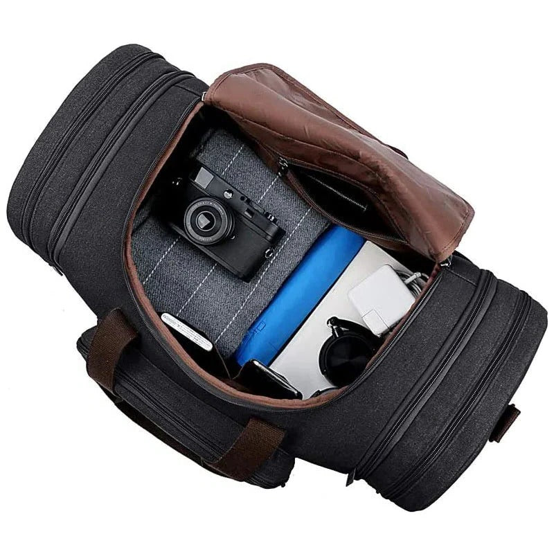 Canvas Travel Duffel Bag with Large Storage Capacity