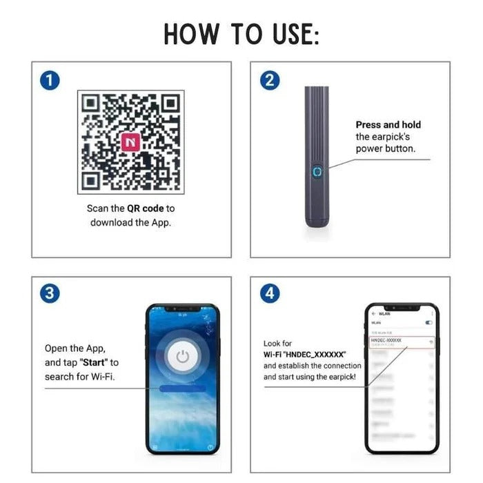 Rechargeable Ear Cleaning Tool with Camera View