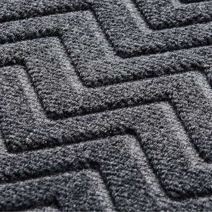 Chevron Pattern Welcome Doormat for Home Entryway