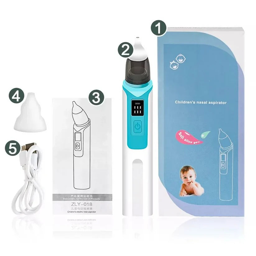 Rechargeable Baby Nasal Care Device with Silicone Tips