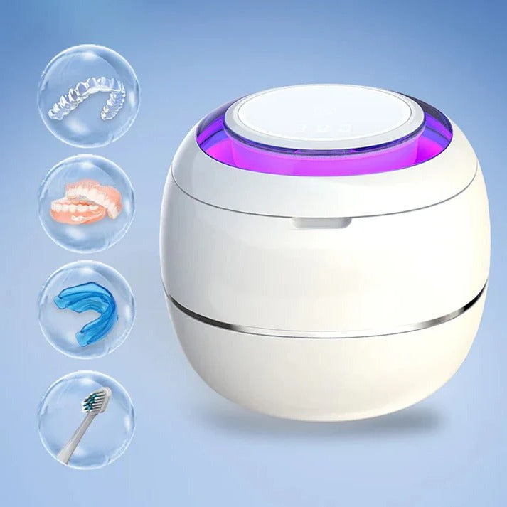 Ultrasonic Denture Cleaning Device with Vibration Technology