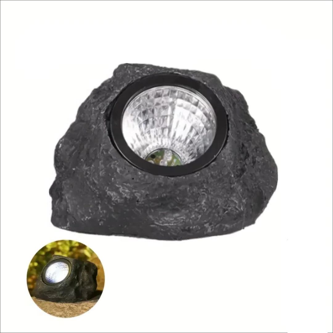 Solar Rock Spotlight for Garden Landscape and Yard Lighting