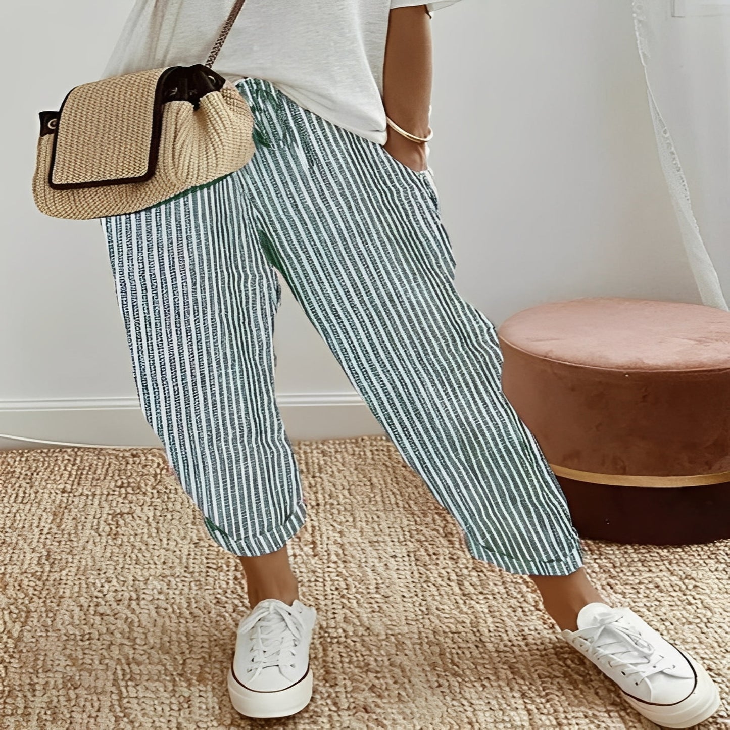 Breathable Cotton Pants with Moisture Wicking