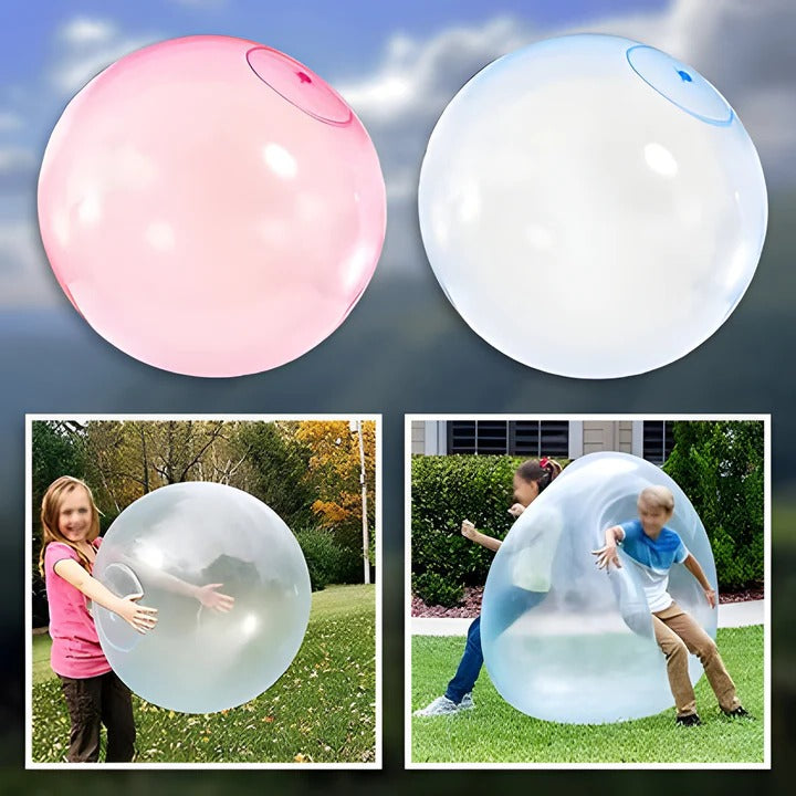 Interactive Light Up Bubble Ball Toy for Kids and Outdoor Play