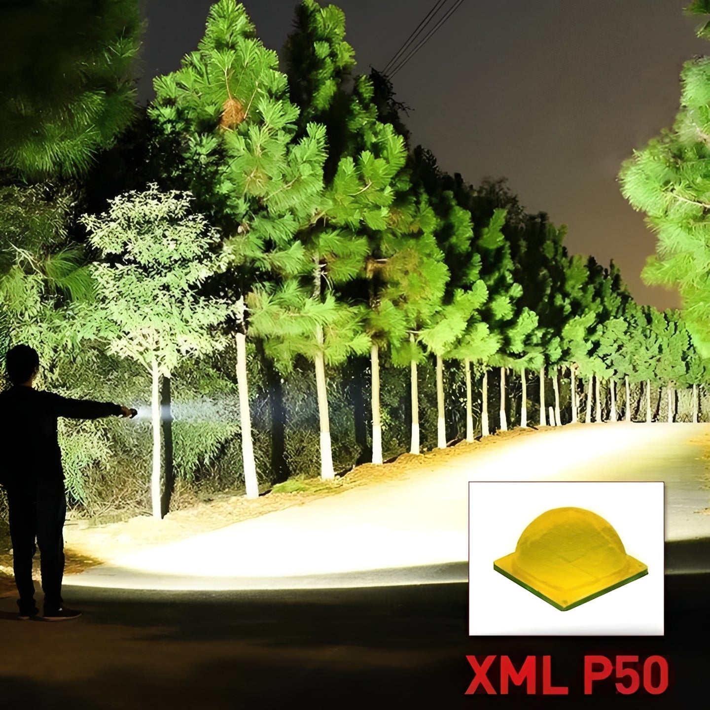 Rechargeable LED Flashlight with Multiple Brightness Modes
