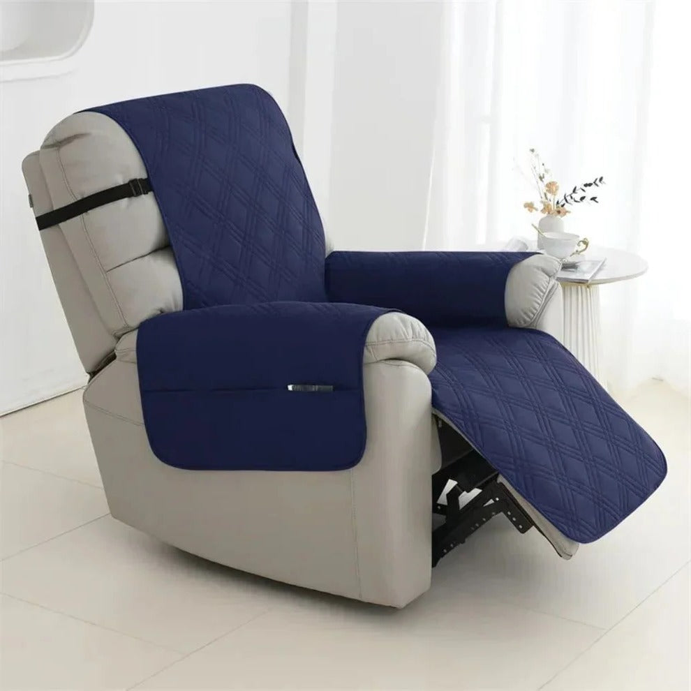 Pet Friendly Quilted Recliner Cover, Water Resistant Armchair Slipcover