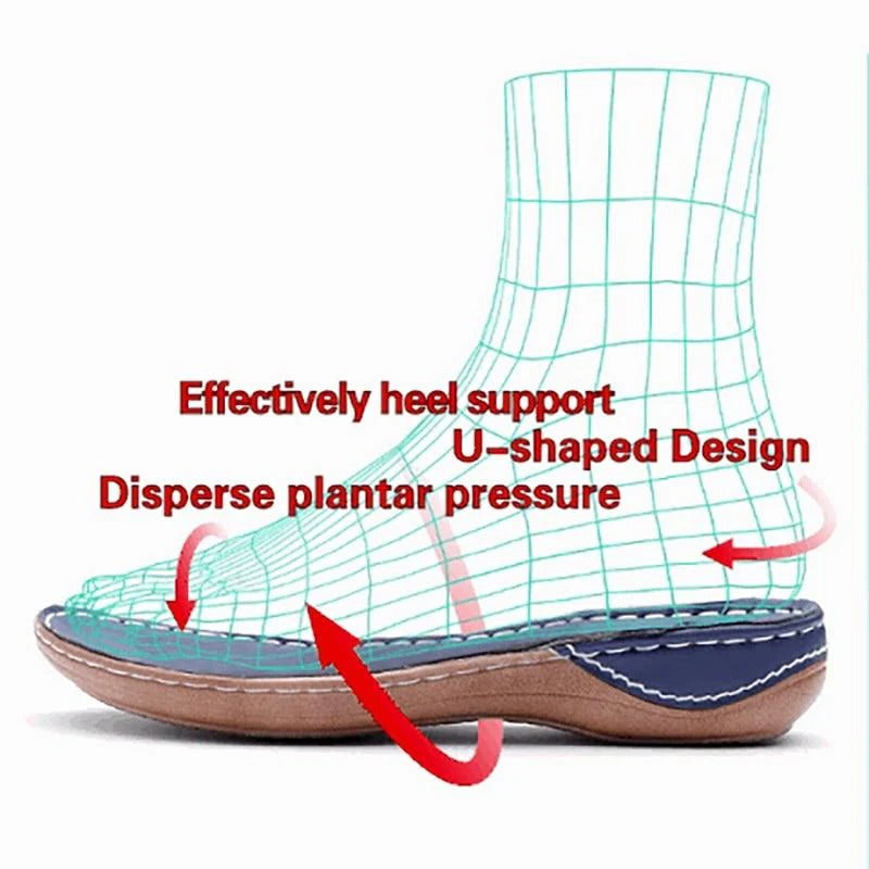 Casual Flats with Wide Toe Box and Built In Arch Support for Women