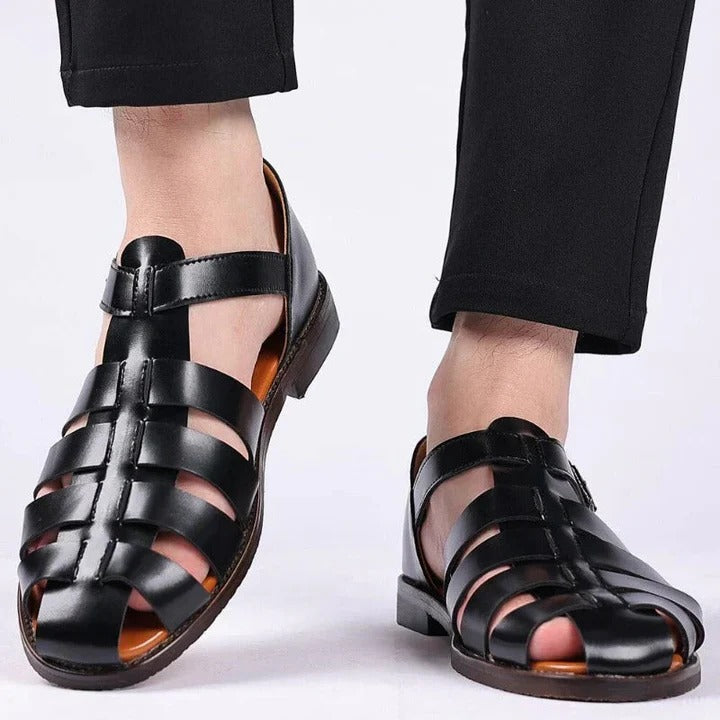Adjustable Strap Walking Sandals for Men with Cushioned Footbed
