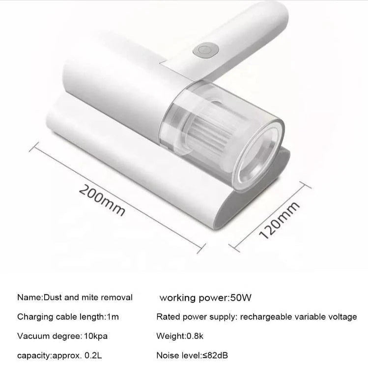 Cordless UV Mattress Vacuum with 10000Pa Suction for Mattress Fabric Use