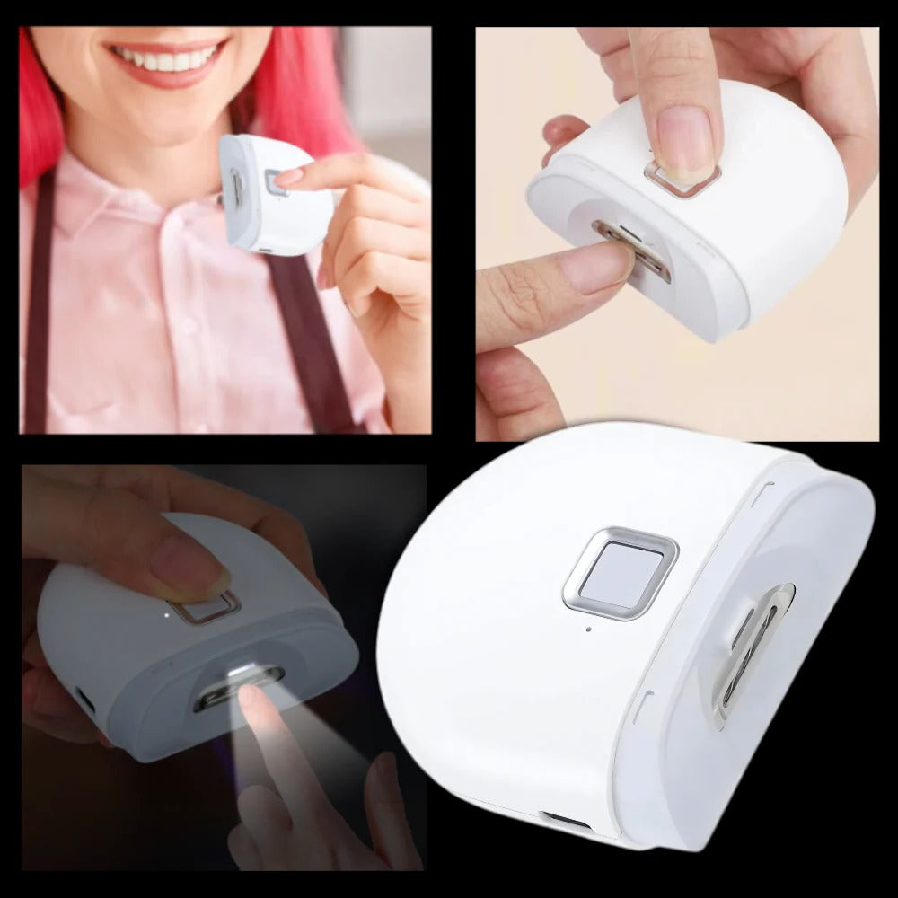 Electric Nail Clipper with Automatic Grinding and Built In Light, Two Speed Settings