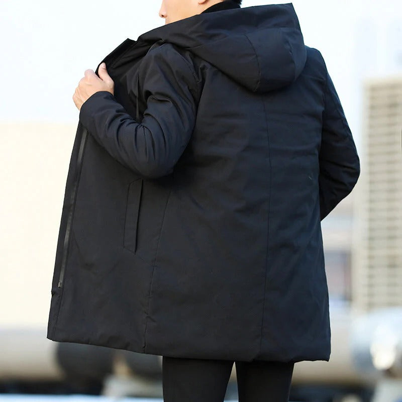 Liam Winter Parka with Insulating Lining and Adjustable Cut in Brown Or Black Sizes M to 4XL