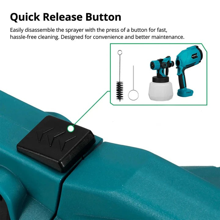 Cordless Electric Paint Sprayer with Adjustable Spray Pattern