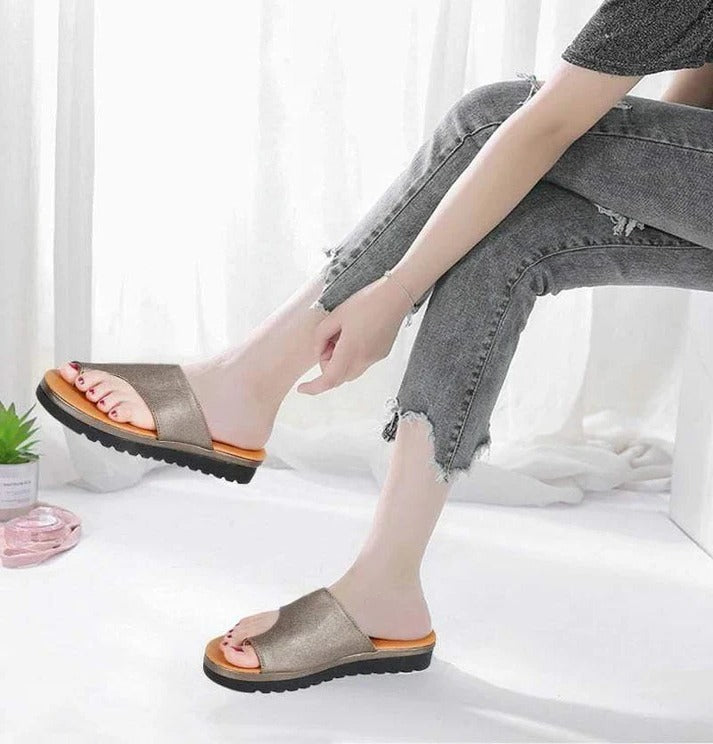 Orthopedic Platform Sandals with Spacious Toe Design