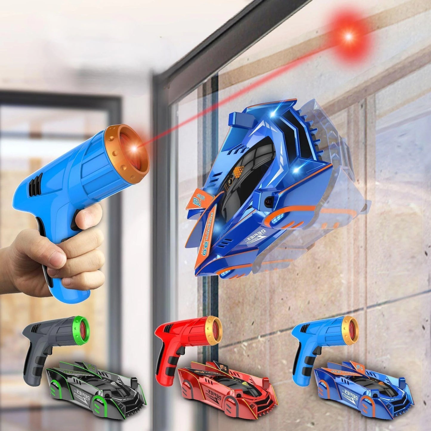 Laser Light RC Car with Wall Climbing Feature