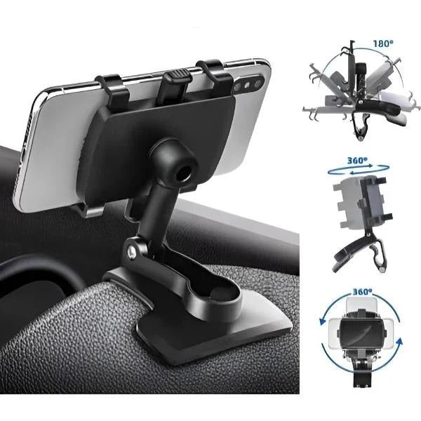 Dashboard Car Phone Mount with Support Grip Base