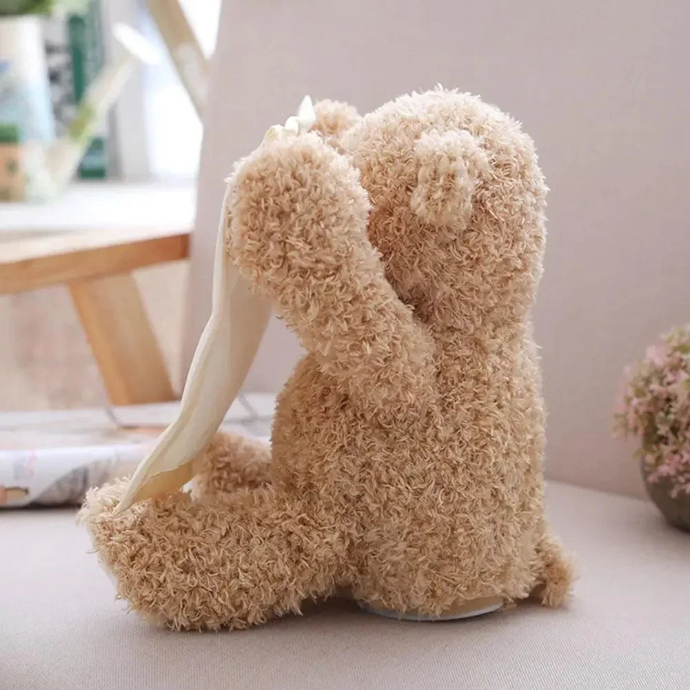 Interactive Plush Bear with Voice Responses and Moving Limbs for Toddlers